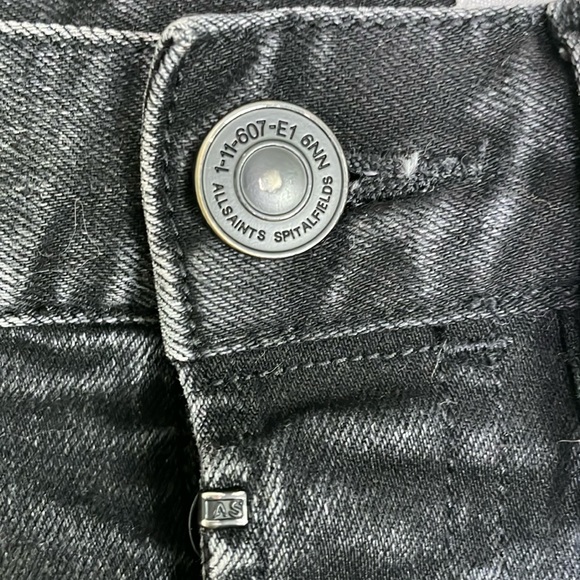 All Saints Men’s Black Cigarette Jeans, Size 28 - Picture 7 of 15